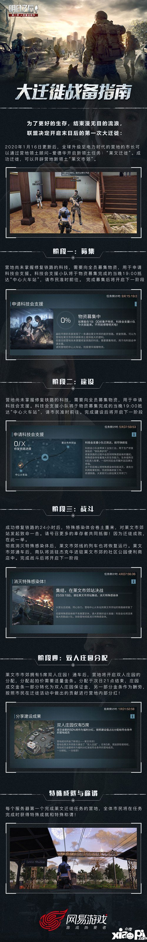 明日之后人类迁徙计划细节首曝 1月16日即将启程